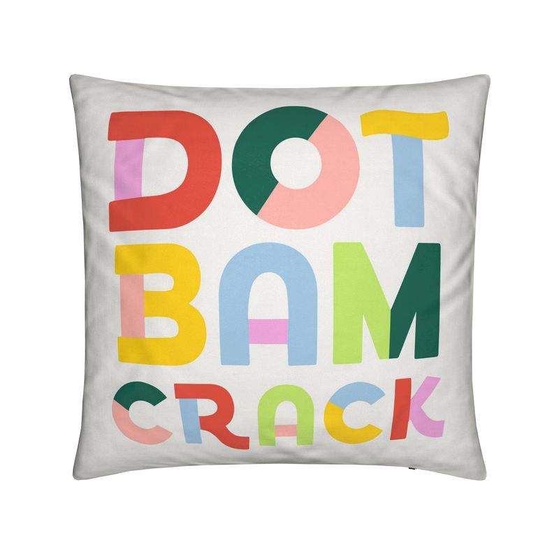 Dot Bam Crack Pillow
