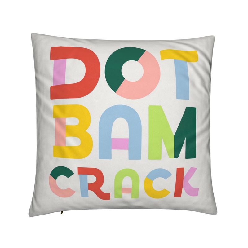 Dot Bam Crack Pillow