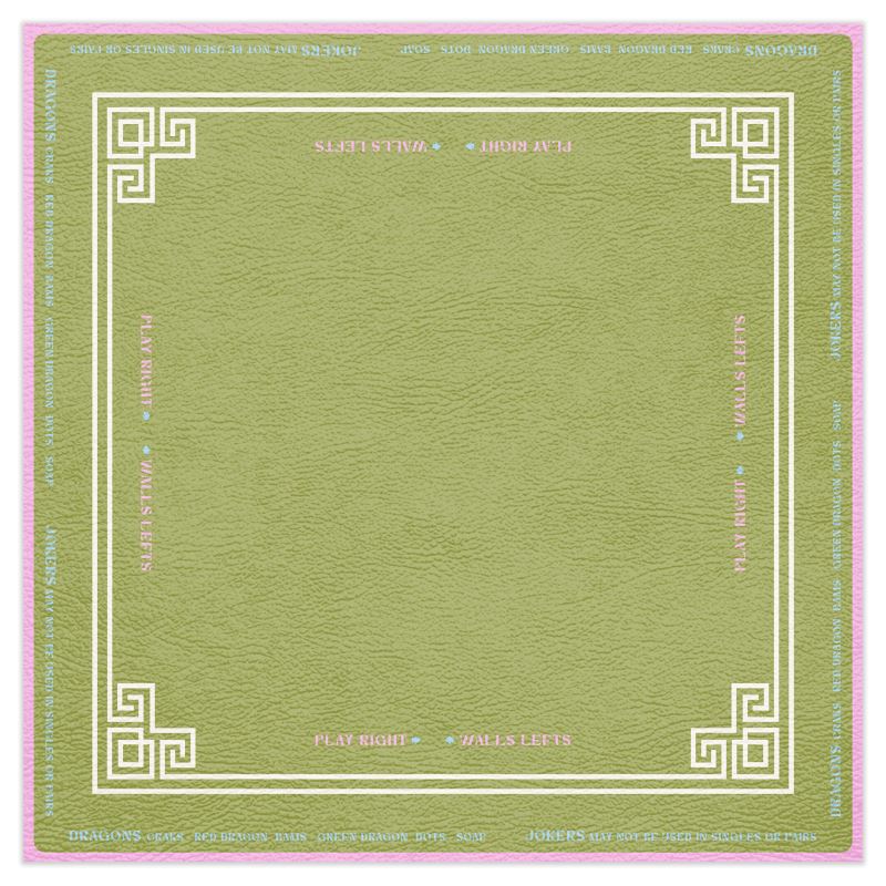 Lime Rules Mahjong Mat