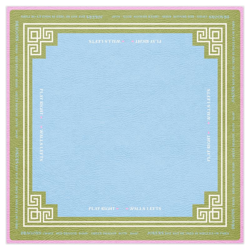 Lime Blue Mahjong Mat