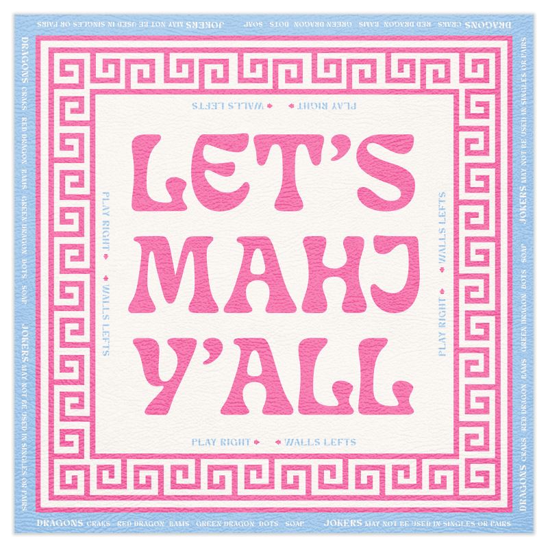 Let's Mahj Y'all Mahjong Mat